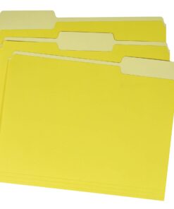 Amazon Basics File Folders, Letter Size, 1/3 Cut Tab, Yellow, 36-Pack 6 61NH8a7znGL