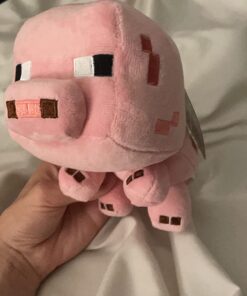 Alternative view of Minecraft 7" Baby Pig Plush - Soft Stuffed Animal Toy, Multi-colored, No Assembly Required
