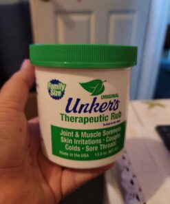 Unkers Therapeutic Rub for Joint Pain, Sore Muscles, Burn Cream, or Calm Your Cough 13.5 ounces 25 61NIbAAfDWL
