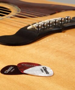 D'Addario Celluloid Guitar Picks - Guitar Accessories - Guitar Picks for Acoustic Guitar, Electric Guitar, Bass Guitar - Natural Feel, Warm Tone - Assorted, Medium 0.70mm, 25-pack 0.70mm-Medium 8 61NJ0h0xIPL 1