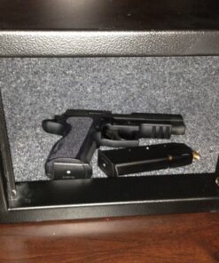 BARSKA AX11620 Biometric Fingerprint Mini Security Home Safe Box 0.29 Cubic Ft, Black, 12" x 8" x 7.75" Front Opening Compact 0.23 CU FT 31 61NJ49dh FL