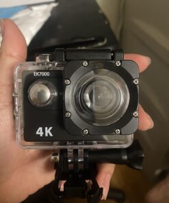 TEKCAM Action Camera Waterproof Case Underwater Protective Housing Case Compatible with AKASO EK7000 V50 Elite/REMALI CaptureCam/Apexcam/Vemont/SJCAM/HLS/Jadfezy/Xilecam/WOLFANG GA300 Action Camera 24 61NJIi0VJDL