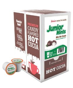 Tootsie Roll Junior Mints Hot Cocoa Pods, Compatible with Keurig K Cup Brewers, Perfect Peppermint Hot Chocolate Gift, Candy Junior Mints Hot Cocoa, 40 Count Mint 40 Count (Pack of 1) 22 61NJRNcP0L