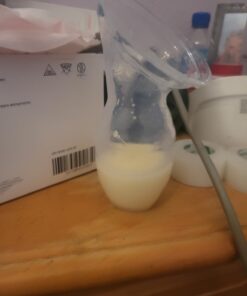 haakaa Manual Breast Pump for Breastfeeding, Silicone, Clear 4oz/100ml 1 Count (Pack of 1) 18 61NKYe aUL