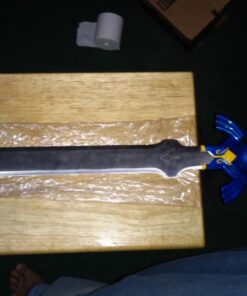 Zelda Link Master Sword Twilight Princess Fantasy Sword with Plaque - Blue (Blue) 76 61NLqCFcD3L