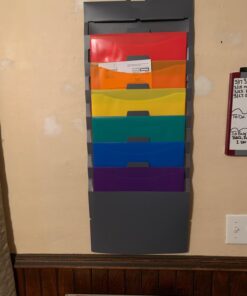 Amazon Basics Hanging 6 Pocket File Folders, 36 in - Multicolor 19 61NM0ul8y8L