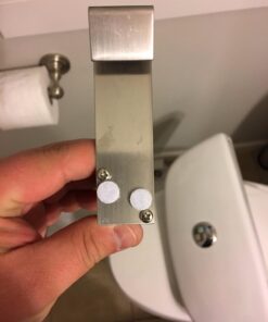 SmarterFresh Easy-Install Cloth Diaper Sprayer for Toilets – Luxury Handheld Bidet Attachment – Multi-Use Toilet Faucet with Simple Pressure Control (Curved Sprayhead) Stainless Steel 50 61NMA4qRD L