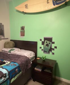 (Set of 4) LucyM Wall Decal Digging Steve; Creeper Inside Wall; Baby Pig; Baby Cow 28 61NMqv879xL