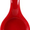 Reston Lloyd Rest Plastic Counter Stove Top Utensil Holder for Spoons, Ladle, Tong, Space-Saving Hanging Hole on Handle, Red 59 61NNsTS1qL