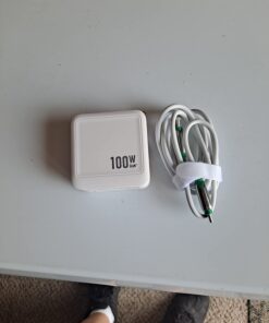 100W USB C Charger Block, MOKiN GaN III 2-Port Type C Wall Charger Foldable Power Adapter, USB C Power Adapter, for MacBook Pro/Air, iPhone 14 Pro Max, iPad, Google Pixelbook, and More White 46 61NNy8 Rg9L