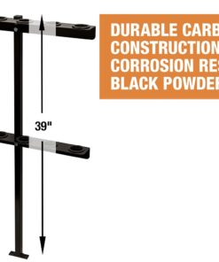 Buyers Products LT35 Vertical Hand Rack for Enclosed Landscaping Truck Trailers & Garage or Shed Walls Holds 6 Tools for Shovels, Rakes, Hoes, Heavy Duty Steel, 1 Pack, Black 20 61NNzFxRTJS