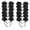 NiuZaiz Set of 12 Mouse Ears Headbands Christmas Party Favors Black 5 61NOwRT1meL