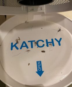 Katchy Indoor Insect Trap - Catcher & Killer for Mosquitos, Gnats, Moths, Fruit Flies - Non-Zapper Traps for Inside Your Home - Catch Insects Indoors with Suction, Bug Light & Sticky Glue (White) Original White 43 61NPFPOj L