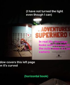 Glocusent USB Rechargeable Book Light for Reading in Bed, Portable Clip-on LED Reading Light, 3 Amber Colors & 5 Brightness Dimmable, Compact & Long Lasting, Perfect for Book Lovers, Kids Blue 61 61NRO2hBiL