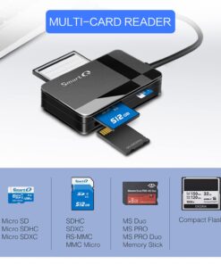 Alternative view of SmartQ C368 USB 3.0 SD Card Reader, Plug N Play, Apple and Windows Compatible, Powered by USB, Supports CF/SD/SDHC/SCXC/MMC/MMC Micro, etc. Regular