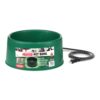 Farm Innovators P-60 1.5 Gallon 60 Watt Electric Powered Heated Pet Water Bowl with Thermostatic Control and Anti Chew Cord, Green Single 17 61NSFI2h5AL