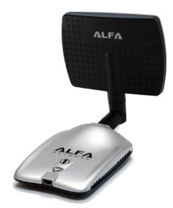 Alternative view of Alfa 2.4HGz 7dBi RP-SMA Panel Screw-On Swivel Antenna Netwrok Adaptors - Also Works for 3DR Solo Drone, DJI Phantom 3 Drone, Yuneec Typhoon H ST16 Controller, adds Range