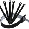 Reusable Cable Ties 1/2" x 4" for Cable Management and Organizing Cords - 30 Pack (Black) Black 1/2" X 4" 13 61NStoOUHFL