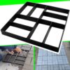 CJGQ Concrete Molds Reusable Walk Maker Paver Path Maker, Yard Patio Lawn Garden DIY Walkway Pavement Brick Moulds15.7"x15.7"x1.57" (8-Grid) 8 Grid 23 61NT6k4RqCL