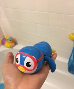 Munchkin® Wind Up Swimming Penguin Baby and Toddler Bath Toy, Blue 33 61NTKM9BnuL