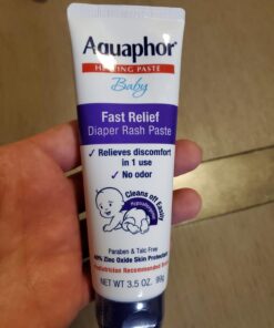 Aquaphor Baby Diaper Rash Paste - For Serious Diaper Rash and Flare-ups - 3.5 Oz. Tube 37 61NWH04u55L