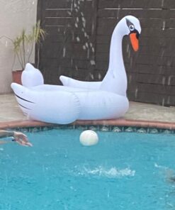 One Giant Swan Inflatable Pool Float I 78 x 55 Inflatable Kiddie Pool for Kids, Adults and Toddlers I Blow Up Pool Floats for Swimming Pool Lounger I Bachelorette Pool Floats Swimming Pool Toys Rafts 43 61NXT7yVpRL