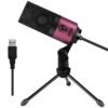 FIFINE USB Podcast Condenser Microphone Recording On Laptop, No Need Sound Card Interface and Phantom Power-K669 Rose red 52 61NXTa 7WAL
