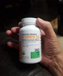 Bronson Vitamin D3 5,000 IU (1 Year Supply) for Immune Support, Healthy Muscle Function & Bone Health, High Potency Organic Non-GMO Vitamin D Supplement, 360 Tablets 39 61NYfYGbZUL