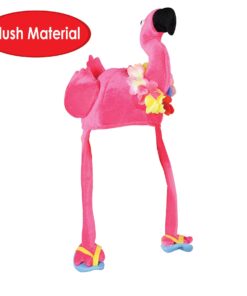 Alternative view of Beistle Soft Plush Fabric Mad Hatter Costume Accessories Unisex Hat Headwear Luau Flamingo Plush