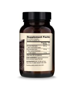 Dr. Mercola Fermented Black Garlic, 30 Servings (60 Capsules), Dietary Supplement, Supports Immune and Blood Pressure Health, Non GMO 60 Count (Pack of 1) 17 61NbyRiQvwL