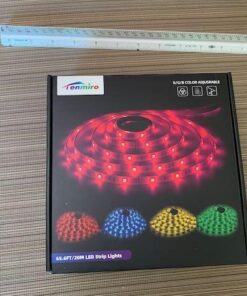 Tenmiro 65.6ft Led Strip Lights, Ultra Long RGB 5050 Color Changing LED Light Strips Kit with 44 Keys Ir Remote Led Lights for Bedroom, Kitchen, Home Decoration 50 61Ncuf1M jL