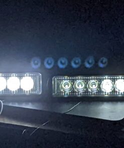 YITAMOTOR LED Light Bar 2PCS 18W 6 Inch Flood LED Work Light Pods Single Row Off Road Led Light Driving Light Fog Light Boat Light Waterproof SUV ATV 4WD Car Truck Golf Cart 12V 24V, 2 Year Warranty 2pcs 6inch Flood Black 35 61NeyeAOUTL