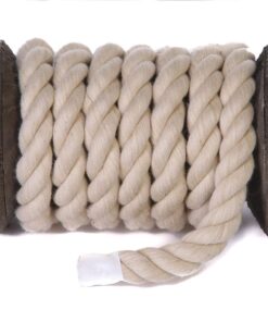 Alternative view of Ravenox Natural Twisted Cotton Rope | Made in The USA | Strong Triple-Strand Cordage for Sports, Décor, Pet Toys, Crafts, Macramé & Indoor Outdoor Use| by The Foot & Diameter (Multiple Color) Tan 1/2 Inch x 100 Feet