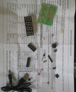 MiOYOOW 4-Digit Digital Clock Kits with PCB, DIY Alarm Clock Soldering Project Kit for Learning Electronics Soldering Practice with English Instructions 1 Pack-4 Digit Clock Kit(0.56 Inch) 78 61NfO3k 4EL