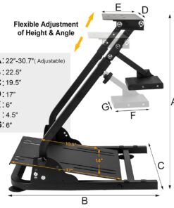 Slendor Racing Steering Wheel Stand for Logitech G920, G25, G27, G29 Wheel, Gaming Wheel Stand Driving Simulator Cockpit Pedal and Shifters Not Included. 20 61NfuWVNMDL