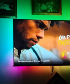 Daymeet LED Lights for TV, 9.8FT TV Led Backlight Lights ICRGB Led TV Lights for 32-60inch TV USB Led Strip Lights for TV Led Lights Behind Sync with Music Bluetooth APP Control Led Lights for Bedroom Dreamcolor 9.8ft for 32"-60" TV 29 61NgSrVhiWL