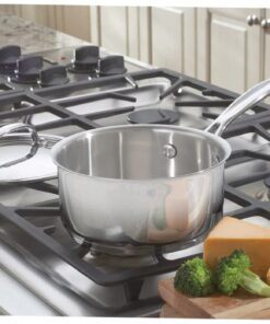 Alternative view of Cuisinart 1.5 Quart Saucepan w/Cover, Chef's Classic Stainless Steel Cookware Collection, 719-16