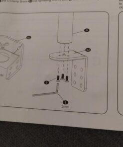 WALI Dual LCD Monitor Fully Adjustable Desk Mount Stand Fits Two Screens up to 27 inch, 22 lbs. Weight Capacity per Arm (M002), Black 37 61NiagoLa4L