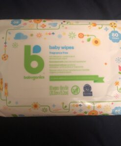 Babyganics Unscented Diaper Wipes, 800 Count, (10 Packs of 80), Non-Allergenic and formulated with Plant Derived Ingredients 800 Count, (10 Packs of 80) 17 61NjA7xt3xL