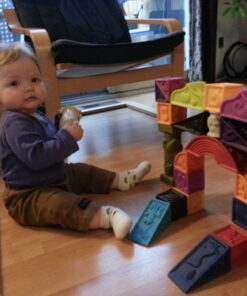 B. toys- Alphabetical Sort & Stack Developmental Baby Blocks- 26 soft blocks for kids & babys- Elemenosqueeze- 6 months + Baby Blocks Set 1 36 61NjFyILLL