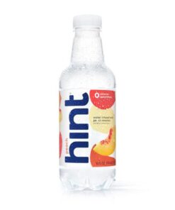 Hint Water Peach, Pure Water Infused with Peach, Zero Sugar, Zero Calories, Zero Sweeteners, Zero Preservatives, Zero Artificial Flavors,16 Fl Oz (Pack of 12) 16 Fl Oz (Pack of 12) 8 61Njl0SrAmL