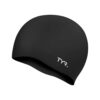 TYR Adult Wrinkle Free Silicone Swim Cap Black 16 61NkmQbPR6L