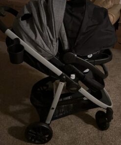 Graco Modes Pramette Travel System, Includes Baby Stroller with True Pram Mode, Reversible Seat, One Hand Fold, Extra Storage, Child Tray and SnugRide 35 Infant Car Seat, Ellington Modes Pramette w/ Infant Pramette Mode 49 61NkmhXtZkL