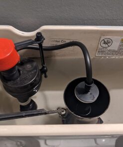 Fluidmaster 218 Toilet Refill Tube and Clip Replacement, For 100,200,200A, 400A and Most Other Valves , Black 1 Count (Pack of 1) 9 61Nl0FPAQ4L