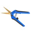 VIVOSUN Curved Gardening Scissors 6.5 Inch Hand Pruner Shear with Titanium Coated Blades 1-Pack Curved Blade Blue