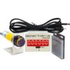 DIGITEN 0-999999 Digital LED Counter +PhotoElectric Switch Sensor +Reflector Automatic Conveyor Belting 100-240VAC 6 Digits Mini Customer Traffic Counter Electronic Totalizer