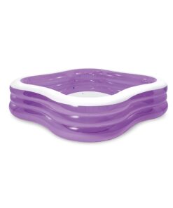 INTEX 57495EP Beach Wave Inflatable Swim Center Pool: 357 Gallon Capacity – 90" x 90" x 22" – Purple 19 61NnoadnyaL
