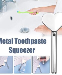 SSRoirvbb Metal Manual Toothpaste Squeezer,Stainless Steel Dispenser Tube Squeezer,Hand Cream Tube Key Roller Set,Metal Tube Squeezer Rolling Key for Bathroom Cosmetic 1pc Rose Gold 15 61NoX4wUJvL