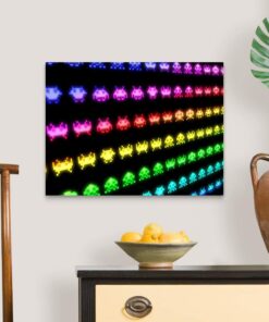 Space Invaders Canvas Wall Art Print, Artwork 24 x 18 inch 11 61NofGd6zwL
