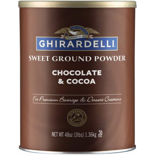 Ghirardelli Sweet Ground Chocolate and Cocoa | 3 lb. | Baking & Desserts Chocolate & Cocoa 3 Pound (Pack of 1)